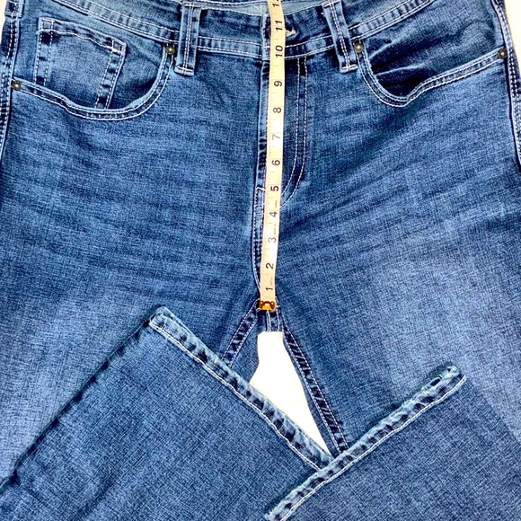 NWOT Men's TK Axel Nantckt Slim Bootcut Denim Jeans Size 36x32 - Picture 8 of 16